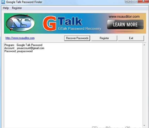 Gtalk Password Finder download