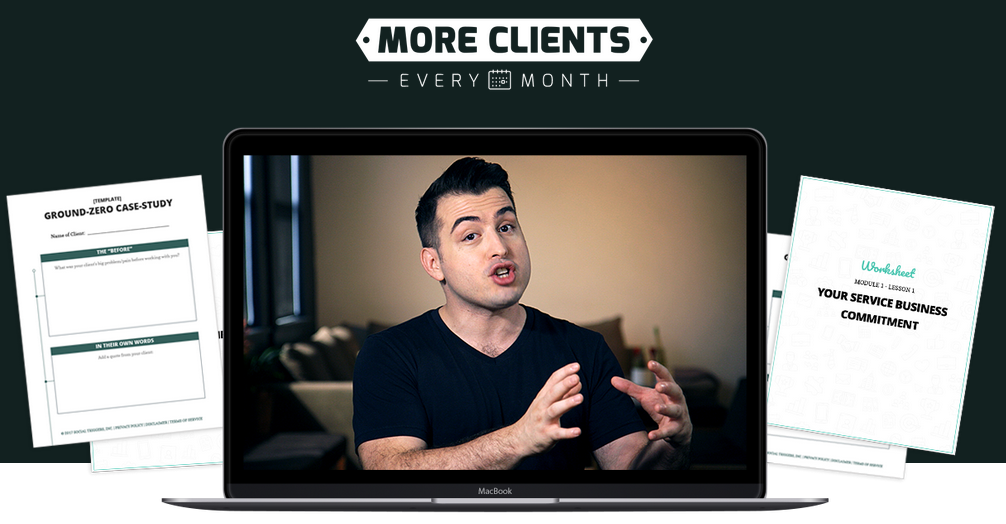 More Clients Every Month – Derek Halpern download