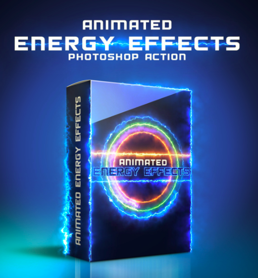 Animated Energy Effects Photoshop Action download