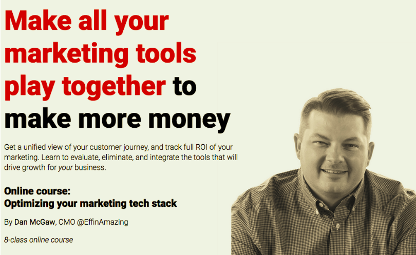 Optimizing Your Marketing Tech Stack – ConversionXL, Dan McGaw download