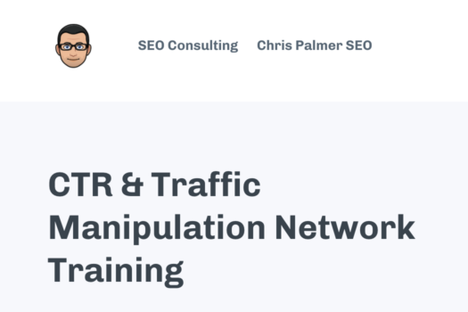 CTR and Traffic Manipulation Network Traning – Chris Palmer download