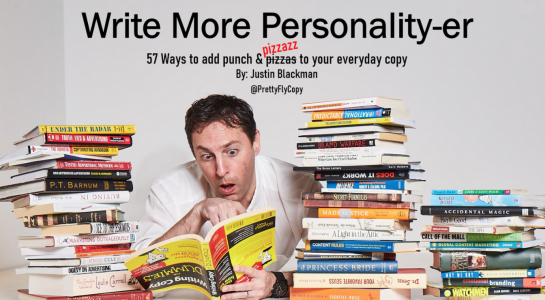 Write More Personality-er Workshop – Justin Blackman