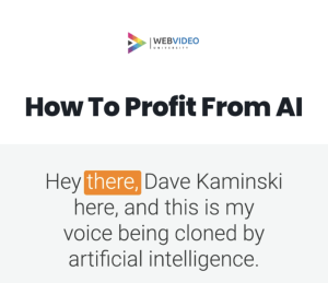 Dave Kaminski – How To Profit From AI