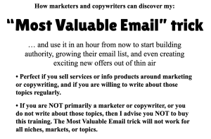 John Bejakovic – Most Valuable Email