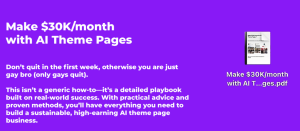Your Ultimate Guide to Earning $30K+ Per Month with AI Theme Pages