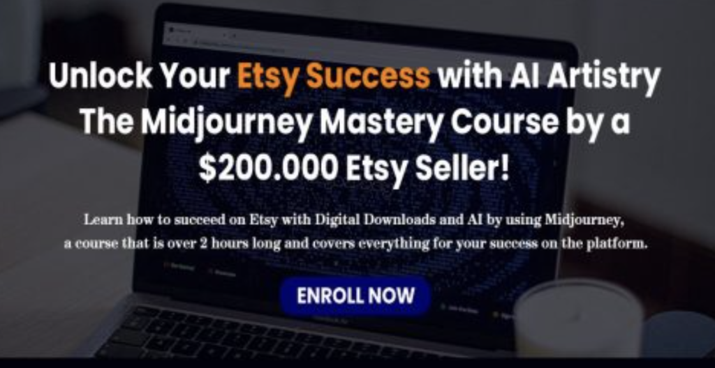 Midjourney Mastery Course for Etsy Step-by-Step