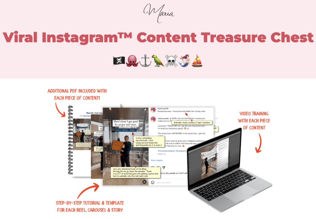 Maria Wendt – Viral Instagra Content Treasure Chest