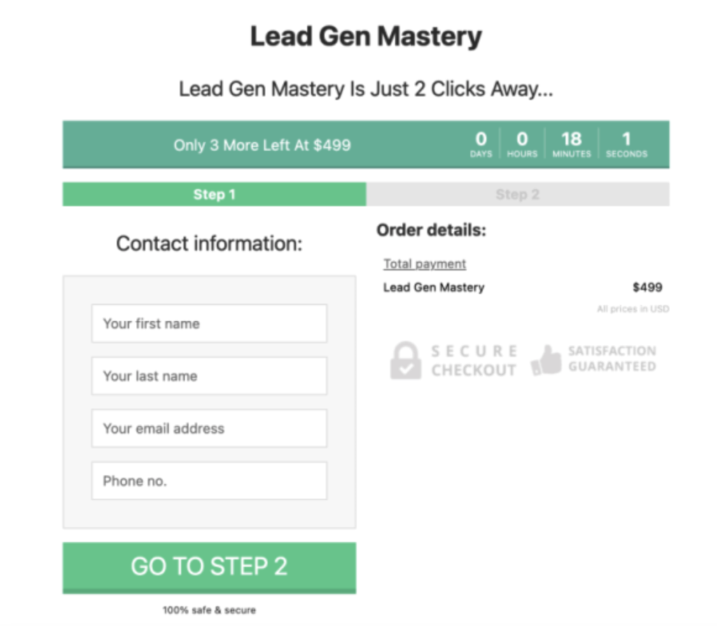 Zarak C – Lead Gen Mastery