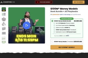 Alex Hormozi $100M Money Models Book Bundle + 12 Play Books
